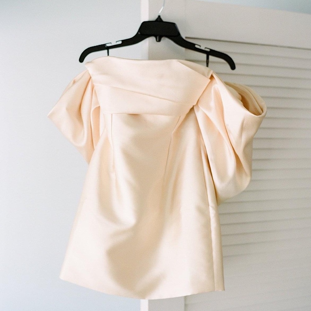 Solace London Elina puff-sleeve mini dress